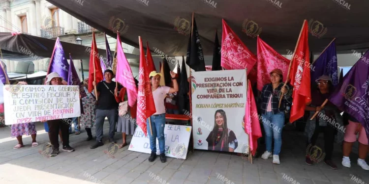 Foto: Adrián Gaytán // Este lunes la organización CIPO mantenía la demanda de presentación con vida de Roxana López Martínez.