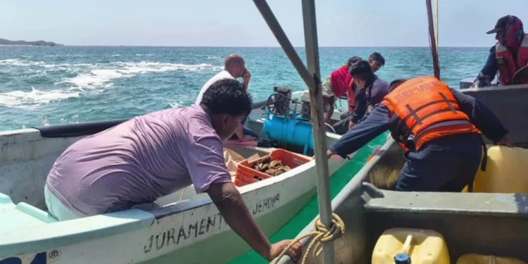 Daña Marina motor de embarcación de pescadores