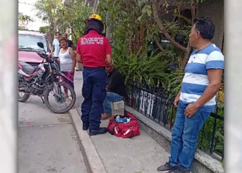 El ciclista sufrió contusiones craneales tras perder el equilibrio por el presunto consumo de alcohol.