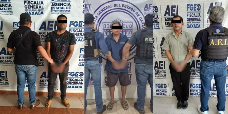 Detienen a tres hombres por presuntos delitos sexuales contra menores en Oaxaca