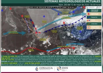 Frente frío 50 amenaza con tormentas y granizo en Oaxaca; persiste el calor extremo en costa e istmo