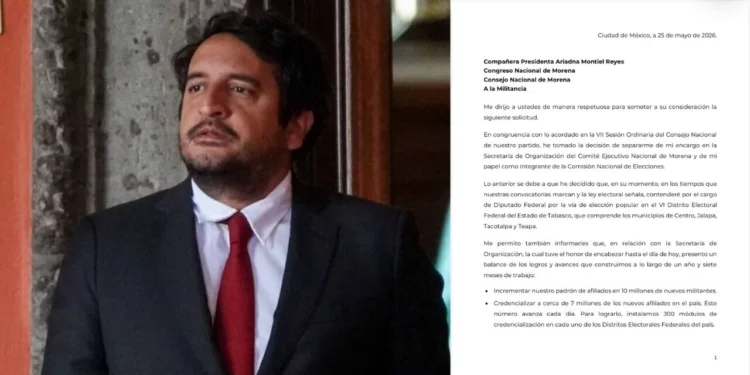 Andrés López Beltrán deja la cúpula de morena y se perfila como aspirante a diputado federal en Tabasco