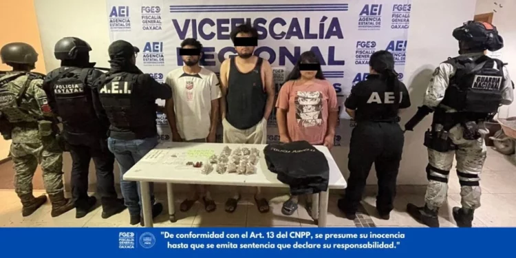 Cateo en Zimatlán deja tres detenidos y drogas aseguradas en operativo de inteligencia