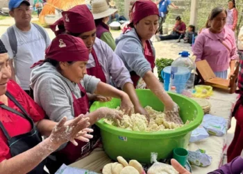 Aprendieron sobre alimentación saludable, aprovechamiento de insumos locales y preparación de platillos nutritivos.