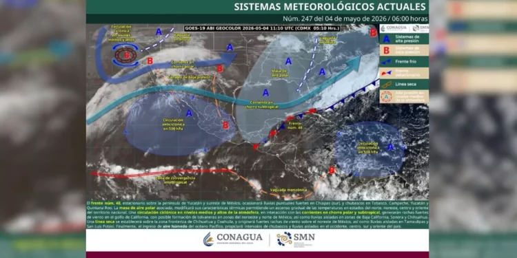 Frente frío 48 mantiene inestabilidad en Oaxaca mientras se avecina repunte de calor