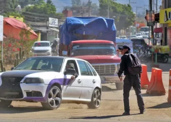 Foto: Secretaría de Seguridad // Caos vial y apenas son los preparativos para la verdadera obra.