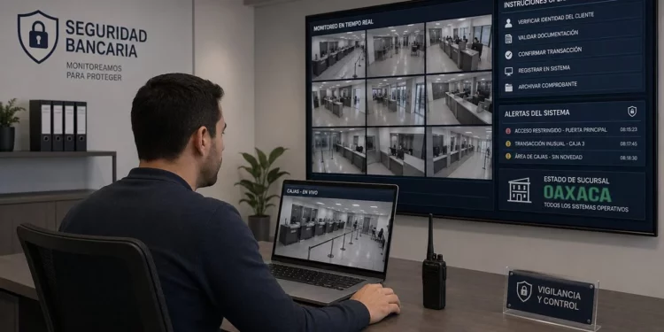 Foto: IA // El ‘soplón’ laboraba en el Centro de Inteligencia y Monitoreo Banamex, en la sede central de la Ciudad de México.