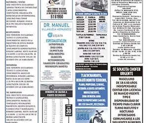Clasificados 29 de mayo de 2026