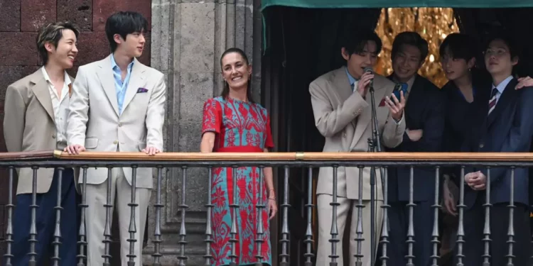 ¡BTS en Palacio Nacional! Claudia Sheinbaum recibe a la banda y lanza promesa para 2027
