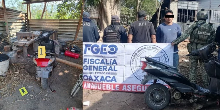 Desmantelan presunto “deshuesadero” en Etla; hallan vehículos robados y piezas automotrices