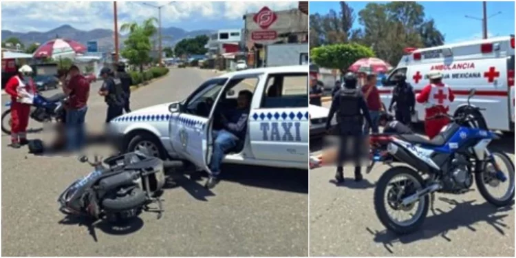 El impacto ocurrió en pleno Bulevar Paseo Internacional; la motocicleta quedó varada sobre el asfalto.