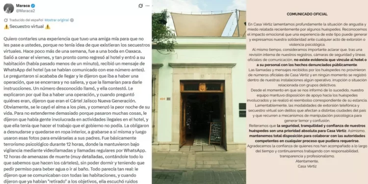 ¡Terror telefónico en Oaxaca! Denuncian secuestro virtual en hotel y desatan alarma en redes