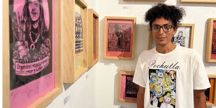 Emmanuel Valdez y el arte que incomoda: “Mi obra aborda la crítica social y política de Oaxaca, no el arte decorativo”