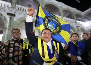 Foto: Adrián Gaytán // Farid Acevedo, ungido como rector de la UABJO; impugnarán resultados.