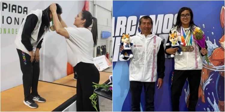 Sahara Monroy logró cuatro medallas, una de ellas de oro.