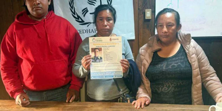 Foto: redes sociales // Los familiares de Pablo Osorio que exigen la presentación con vida del oaxaqueño.