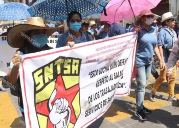 Foto: Adrián Gaytán // Marchan hoy organizaciones civiles, sociales y sindicatos por el Día del Trabajo.