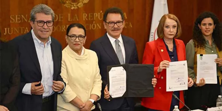 Foto: Cámara de Diputados // Reciben en San Lázaro iniciativa enviada por Claudia Sheinbaum.