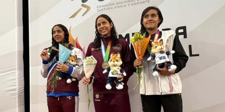Sahara Monroy sumó su tercera medalla de Olimpiada Nacional.