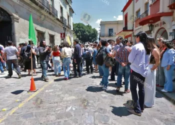 Foto: Adrián Gaytán // Negocios, oficinas públicas y de gobierno participaron en el simulacro de sismo llevado a cabo este miércoles.