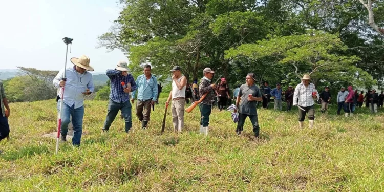 Foto: Santa María Chimalapas // Tras perder juicio agrario, comuneros de Santa María Chimalapas inician el brecheo de sus límites con Petapa.