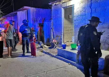 Vivienda en la colonia Lorenza Santiago donde un ataque armado terminó con la vida de un niño de ocho años en Juchitán.