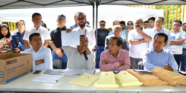 Foto: Rubén Morales // Exigieron la nulidad del proceso y una elección limpia y transparente.