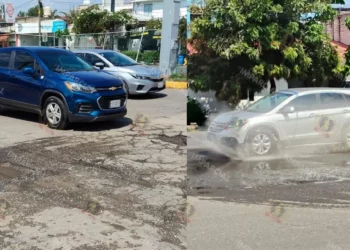 Lluvias exhiben fracaso millonario de “Tache al Bache”; reaparecen hoyancos en Oaxaca capital