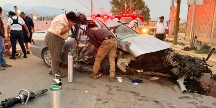 Identifican a víctima fatal y se investiga exceso de velocidad en brutal accidente en Xoxocotlán