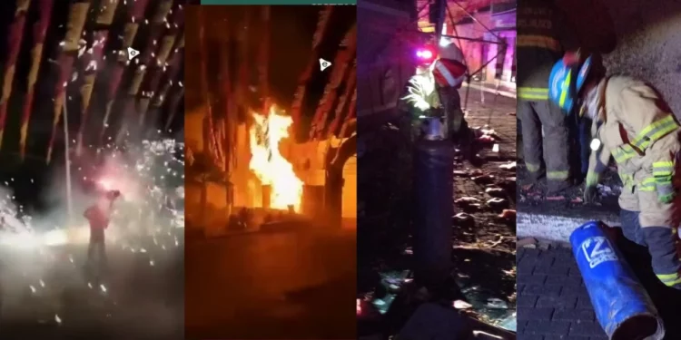 VIDEO | ¡Tradición peligrosa! Explosión en Amatitán deja una muerte y 23 heridos