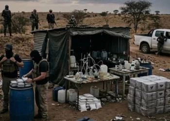 Autoridades estadounidenses alertaron sobre la presencia de cárteles mexicanos en laboratorios clandestinos de drogas instalados en África. Foto: Ilustrativa / IA