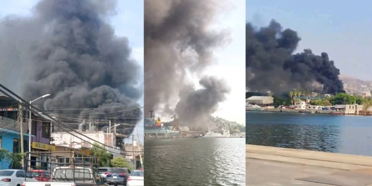 Incineran más de 2 toneladas de cocaína en astillero naval; humo genera alarma entre habitantes