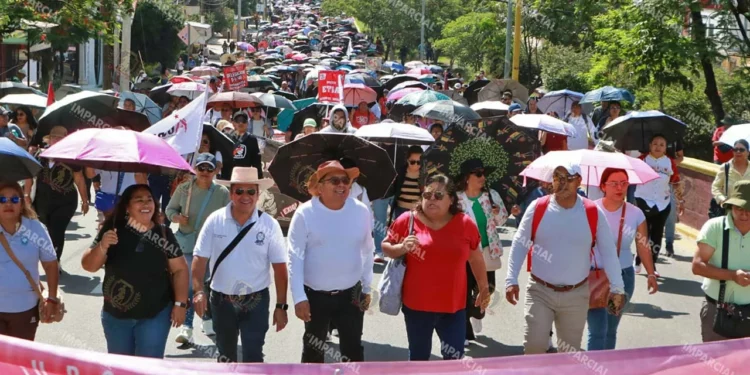Foto: Adrián Gaytán // La movilización a 20 años del fallido desalojo del 14 de junio.