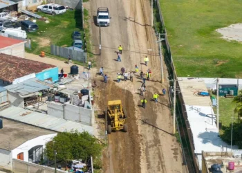 Foto: Municipio de Oaxaca de Juárez // Obra en La Joya en una vialidad que serviría como ruta alterna entre el Monumento a Juárez y Hacienda Blanca tan pronto inicie la obra del distribuidor de Viguera.