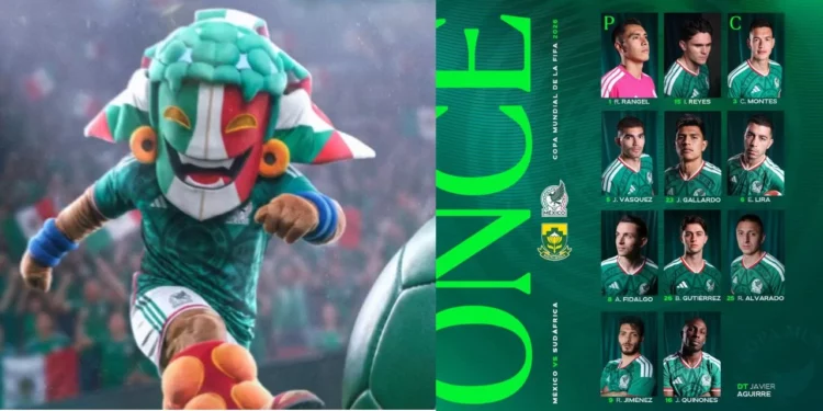 Alineación oficial de México vs. Sudáfrica: El 11 titular de Javier Aguirre para el debut en el Mundial 2026