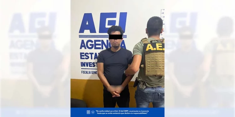 El imputado G.C.C. fue capturado por la AEI en la carretera Teotitlán-Huautla.