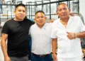 Fotos: Omar Maya Calvo/Gil Obed González García // José Luis Ramos Rosas, al centro, con sus hermanos en 9 Elementos, Rocas y Minerales en la Torre Fruver.