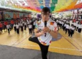 Jóvenes tomaron parte en el Día Naranja.