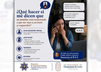 La Comisaría de Huajuapan exhorta a la población a verificar el estado de sus familiares ante llamadas sospechosas.