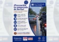 Elementos de seguridad reiteran que la lluvia no perdona errores en el asfalto.