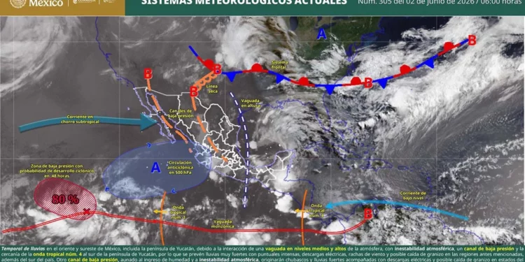 La dependencia recomendó a la población proteger bienes ante la lluvia fuerte y sus eventos asociados.