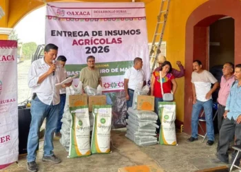 Entregan insumos a productores mixtecos