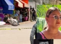Agentes investigadores y peritos acordonaron el perímetro en la calle 23 Sur de Pinotepa Nacional para recabar evidencias.