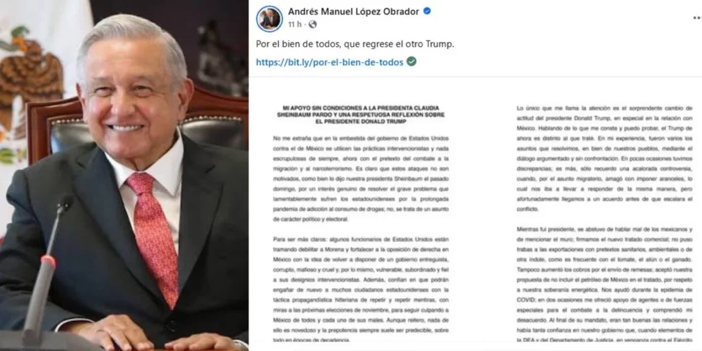 ¡AMLO reaparece y estallan las redes! Arremete contra Washington y cierra filas con Sheinbaum