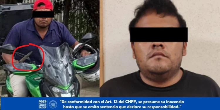 Foto del asaltante llevó a su captura tras robo violento de motocicleta en Oaxaca