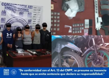 ¡Caen siete personas en cateo! Aseguran armas, droga y vehículos en Pinotepa Nacional