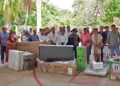 Foto: Gobierno municipal de Santa María Colotepec // Acusan uso de recursos públicos para la promoción personal del rector de la UACO de Santa María Colotepec con equipo entregado en la comunidad de Juan Diego.