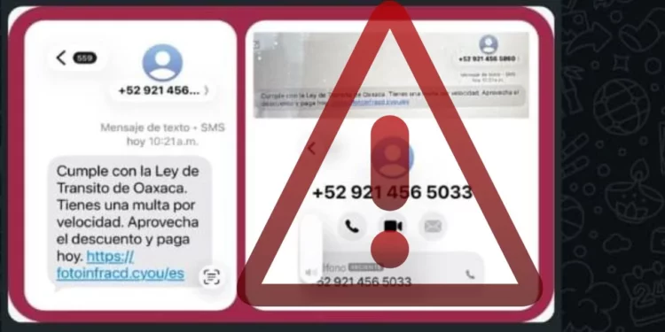 Alerta por multas falsas de tránsito en Oaxaca: Policía Vial advierte sobre fraudes por WhatsApp y SMS