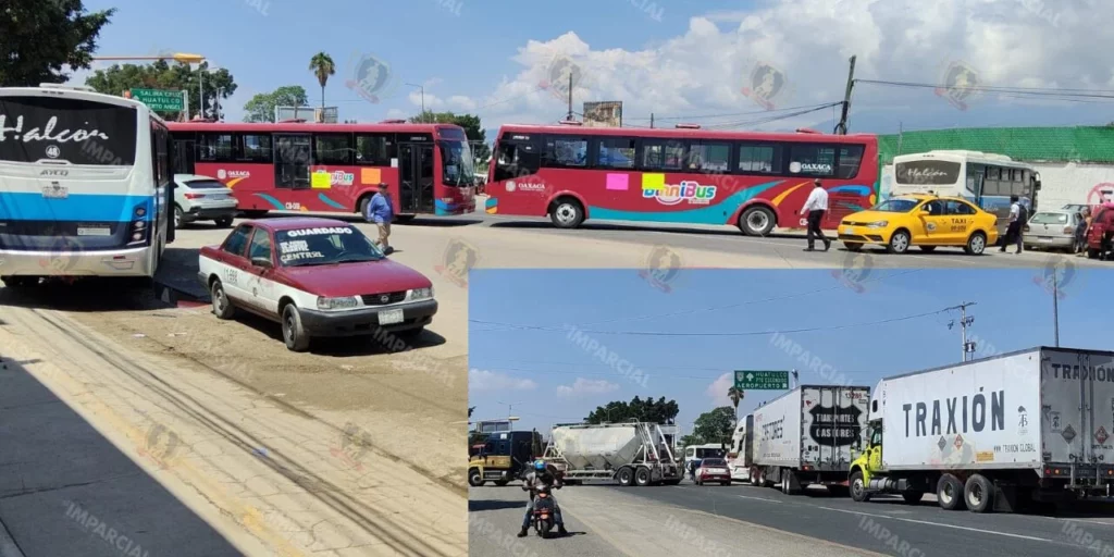 VIDEO | Bloqueo de taxistas en Oaxaca evidencia fractura en reordenamiento vial