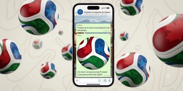 ¡El Mundial 2026 llega a WhatsApp! Así puedes activar el nuevo emoji del balón oficial “Trionda”